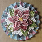 Quilled Poinsettia Ornament