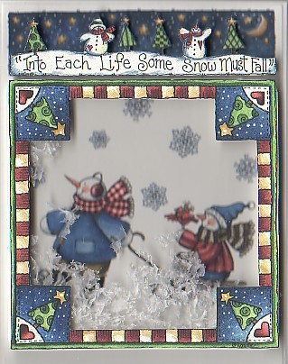 Snowman Shaker Card