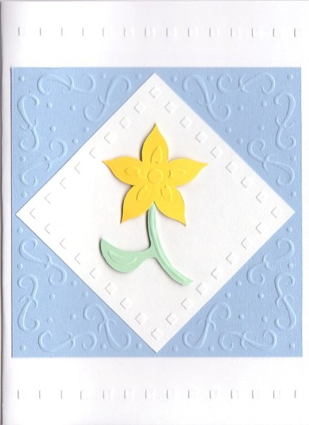 Embossed Daffodil Card