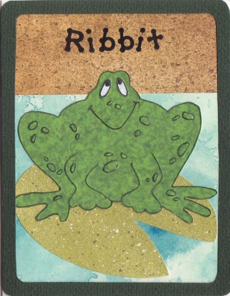 Embossed Frog Card