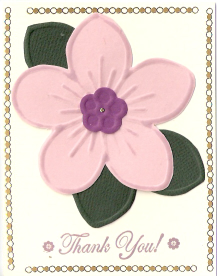 Pink Thank You Flower