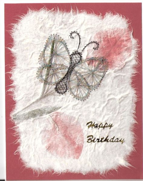 Butterfly on Handmade Paper