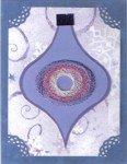 Blue Embroidered Ornament