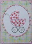 Embroidered Baby Carriage