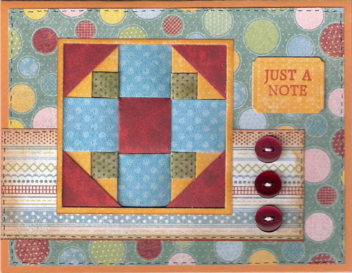 Cedars of Lebanon Quilt Block Card