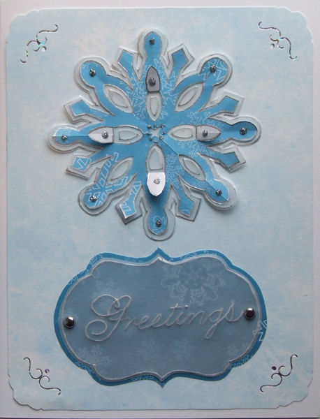 Kirigami Snowflake on Vellum