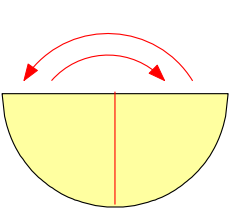 round tea bag tile folding illustration