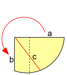 round tea bag tile folding illustration