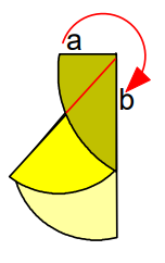 round tea bag tile folding illustration