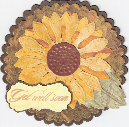 Sunflower Get Well Card