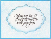 Thoughts and Prayers Blue Sympathy Card